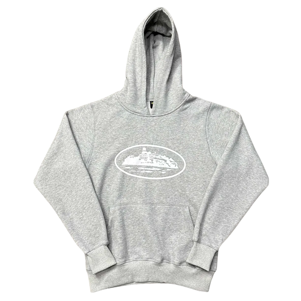 Corteiz X Slaughter Gang 21 Savage Grey Graphic Pullover Hoodie