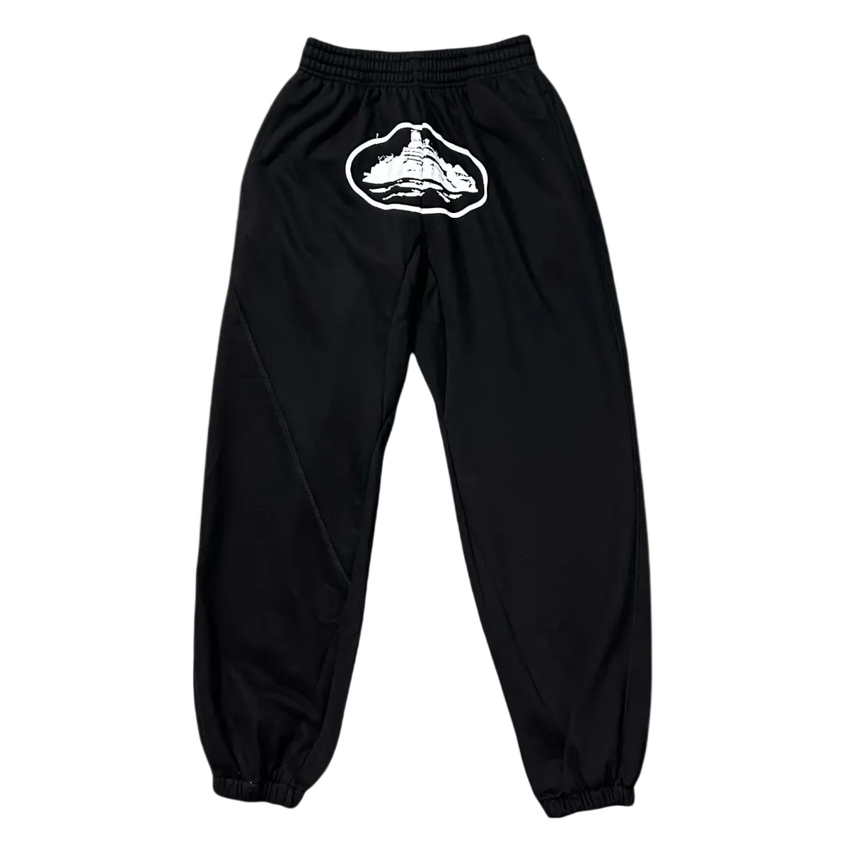Corteiz X Slaughter Gang 21 Savage Black Graphic Jogger Pants