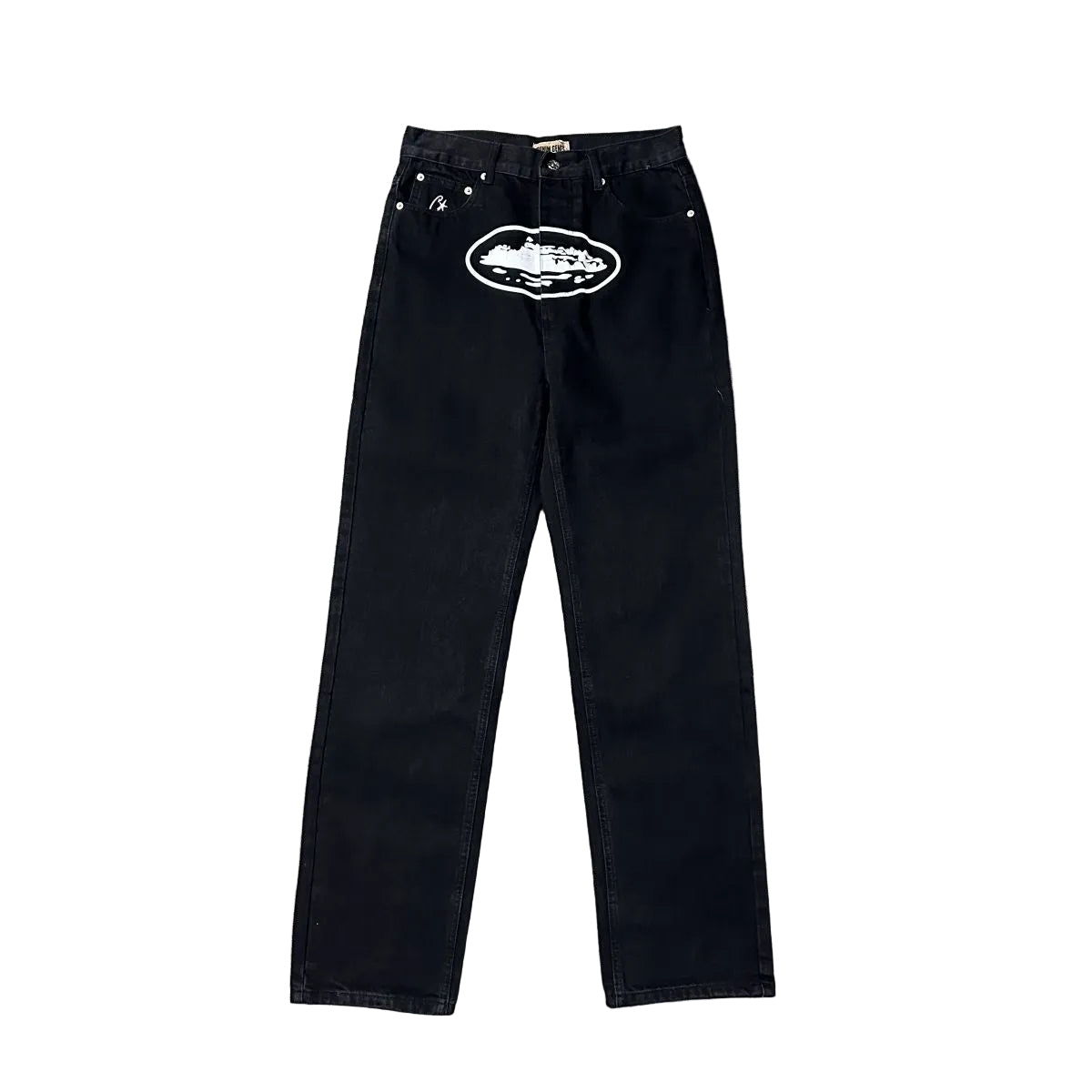 Corteiz X Slaughter Gang 21 Savage Black Straight Leg Jeans
