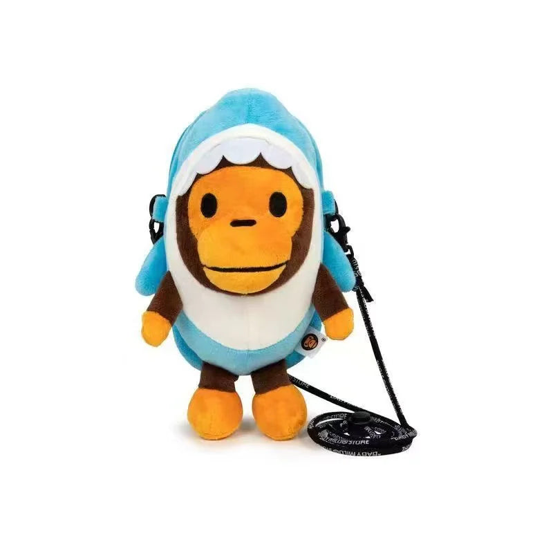 A Bathing Ape Baby Milo Shark Costume Plush Crossbody Bag