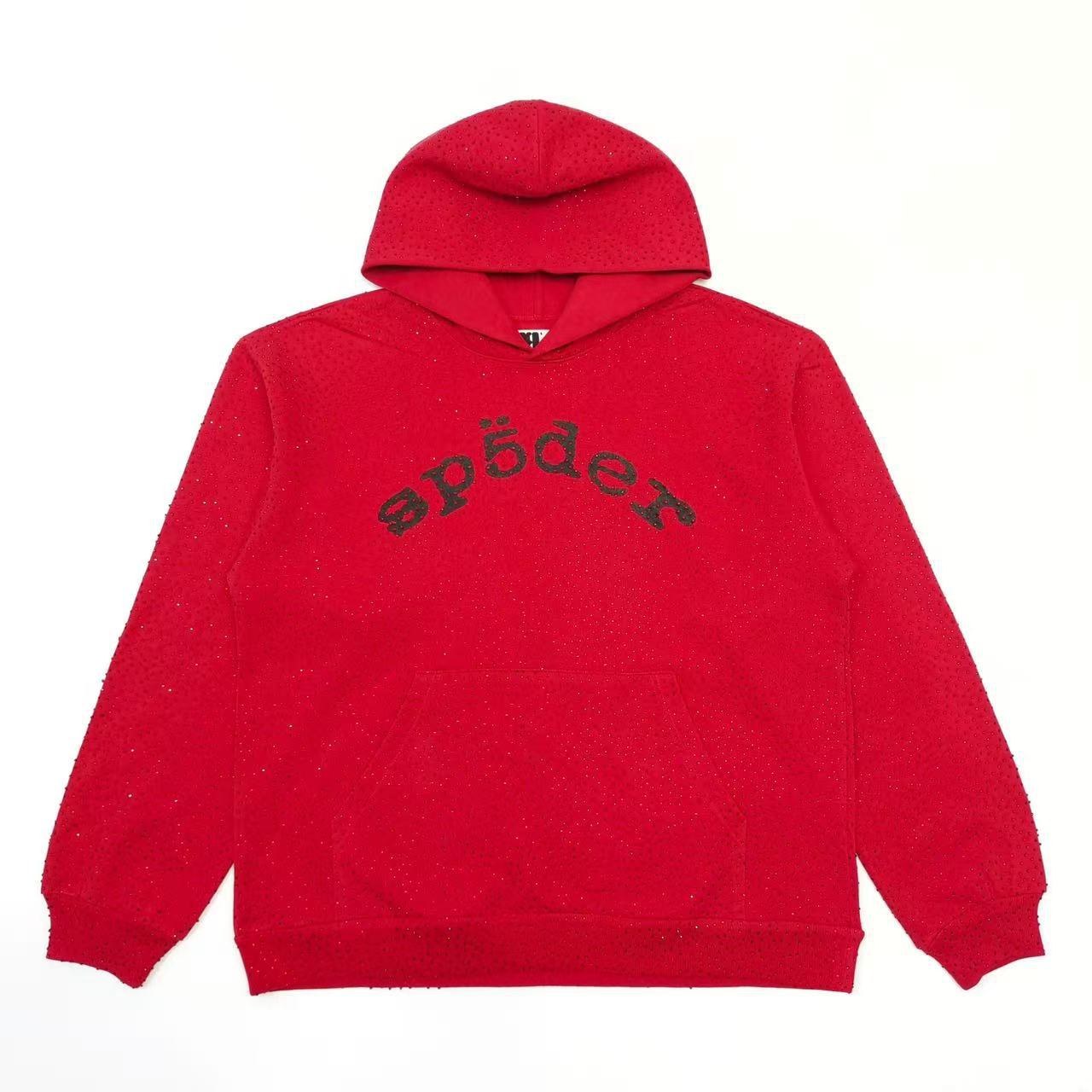 Cross border exclusive 500g Meichao PINK spider web hooded sweatshirt Sp5derhoodies hoodie (33)