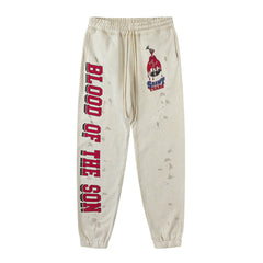 Saint Michael Blood Of The Son Oat Splatter Vintage Sweatpants