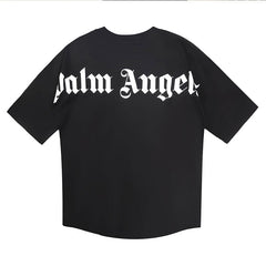PALM ANGELS BACK BIG LOGO T‑SHIRT BLACK
