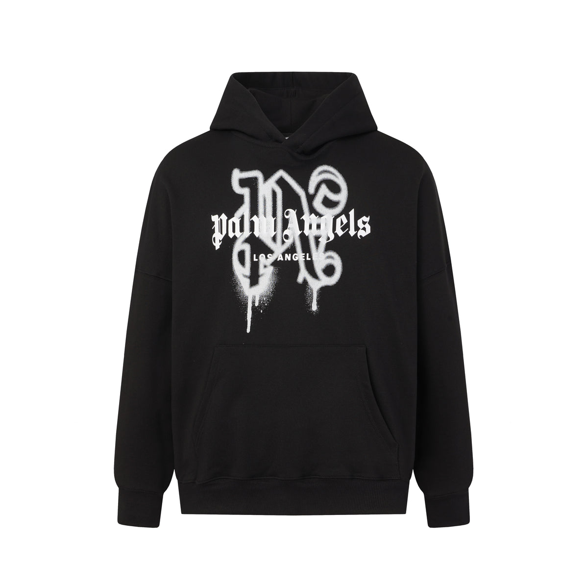 Palm Angels Spray Paint Graffiti Logo Oversized Hoodie