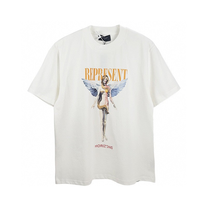 Represent Horizons Angel Snake Graphic Print Oversized T‑Shirt