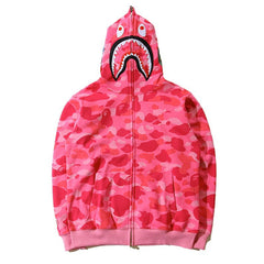 BAPE Shark Pink Camo Full Zip Hoodie