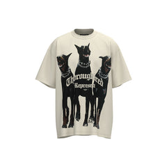 Represent Thoroughbred Doberman Graphic Print Oversized T‑Shirt