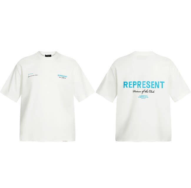 Represent Patrons Of The Club Front Back Print Oversized T‑Shirt