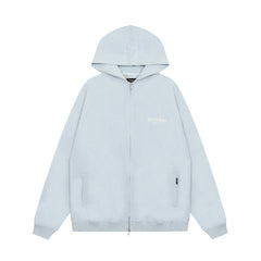 Represent Owners Club Light‑Blue Oversized Full Zip‑Up Hoodie