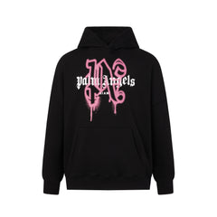 Palm Angels Spray Paint Graffiti Logo Oversized Hoodie